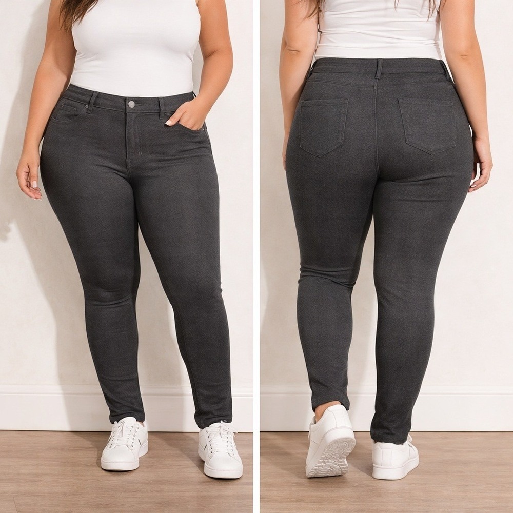 Ambiance High Rise Stretch Legging Pants Women's 2XL Skinny Jeggings Casual Work